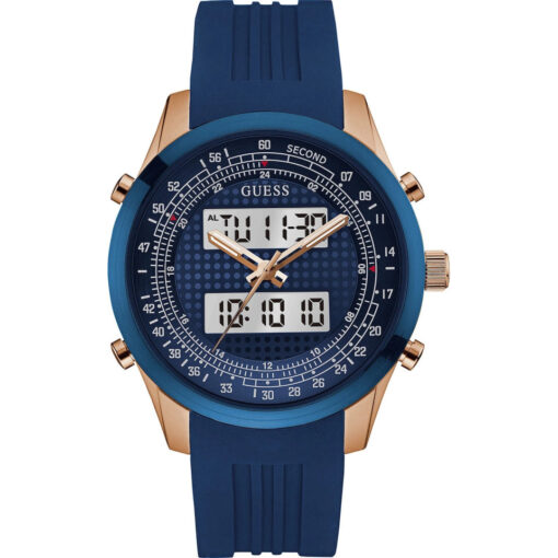 guess chronograph blue silicone strap men s watch 45mm 8aE3Q 960 960.jpg?ver=1