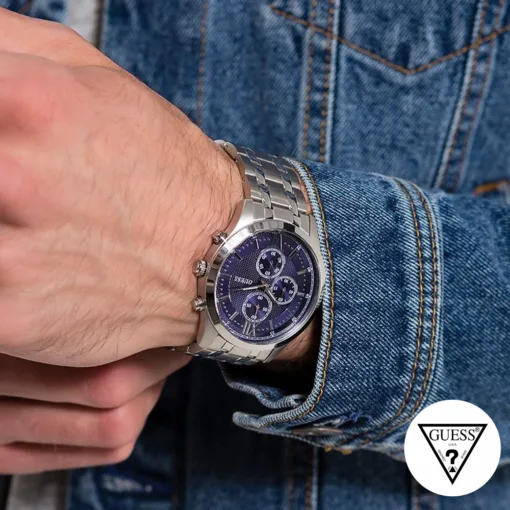 guess chronograph blue tone watch 44mm2GYEFq.webp?ver=1