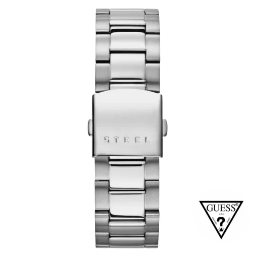 guess chronograph silver tone watch