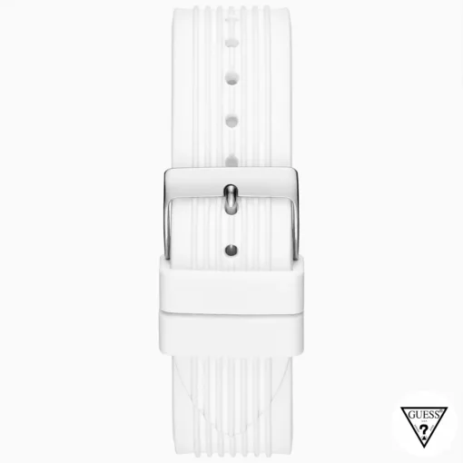 guess eco friendly white tone watch