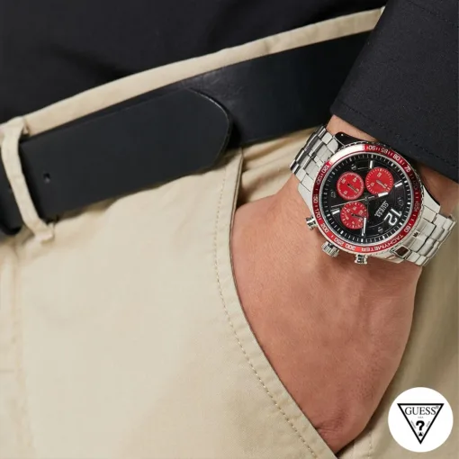 guess fleet chronograph watch