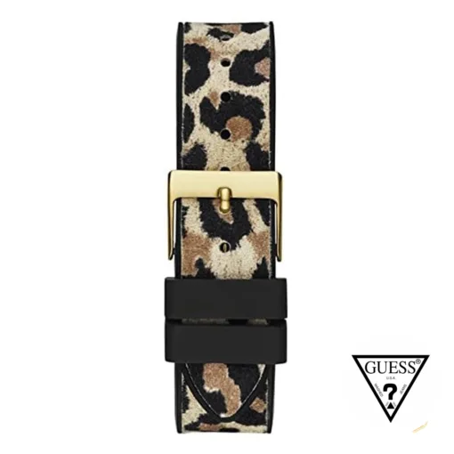 guess rigor animal print watch