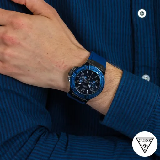 guess rigor blue silicone strap watch 45mmwJJzJ.webp?ver=1
